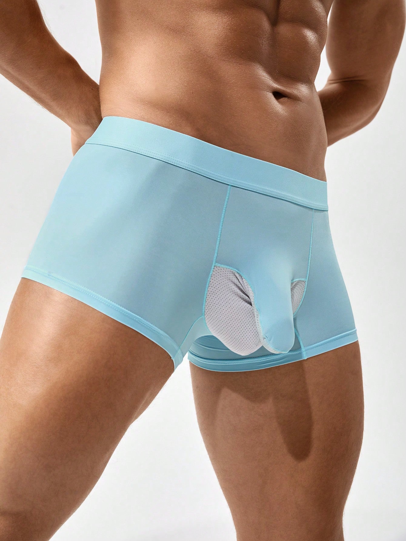 Mesh Splicing Sexy Underwear For Men