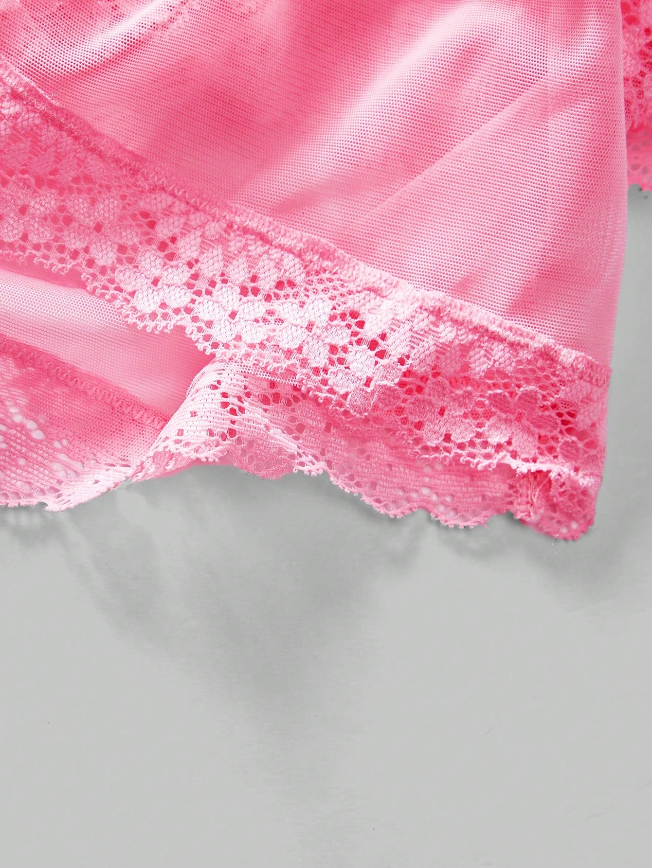 Men’s Mesh Fabric Short With Bow Detail, Heart Pattern Design, For Daily Wear