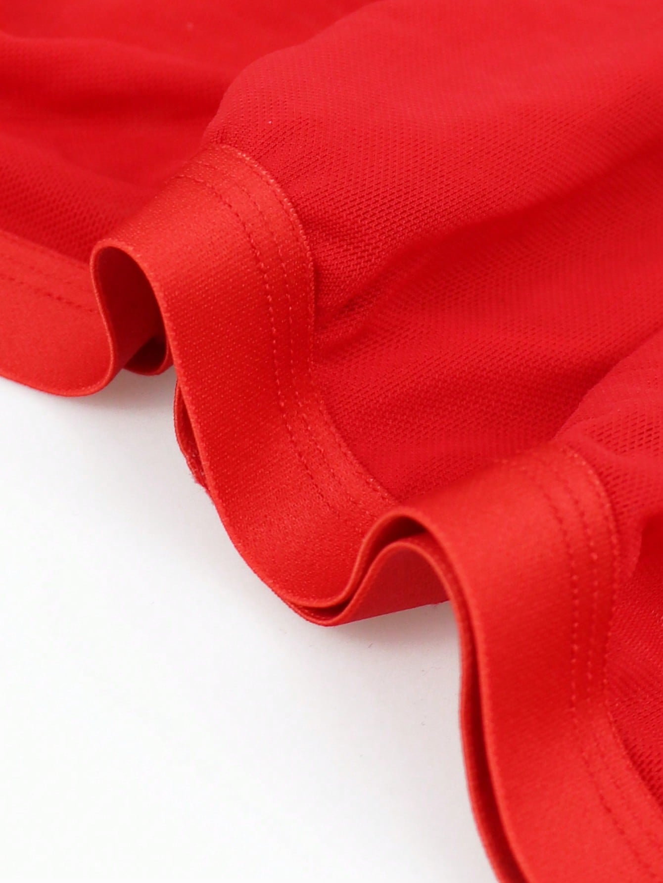 Men’s Bright Red Mesh Short, Seamless Design, Lightweight and Breathable Fabric