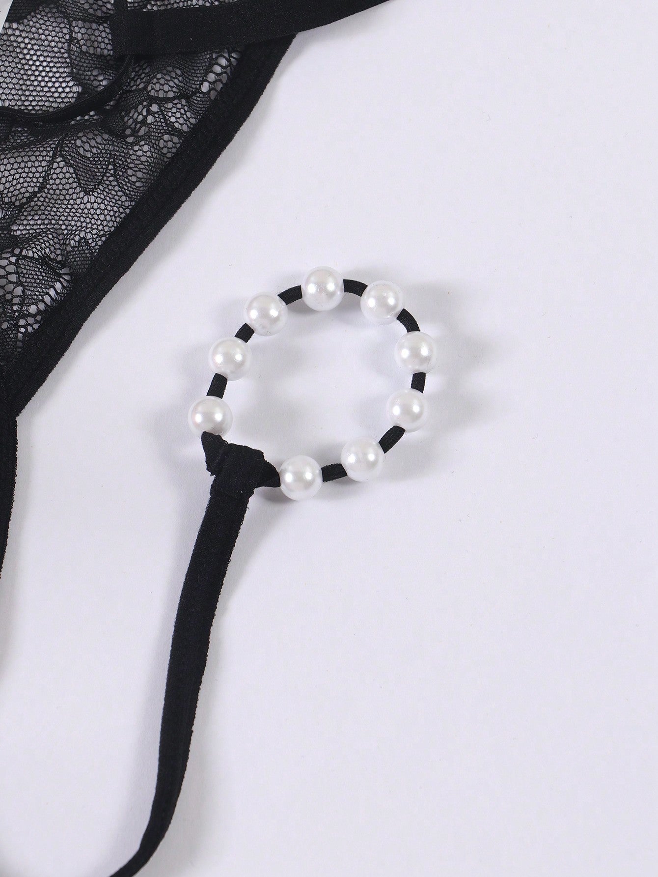 Pearl Decor Sheer Mesh G String Briefs For Men