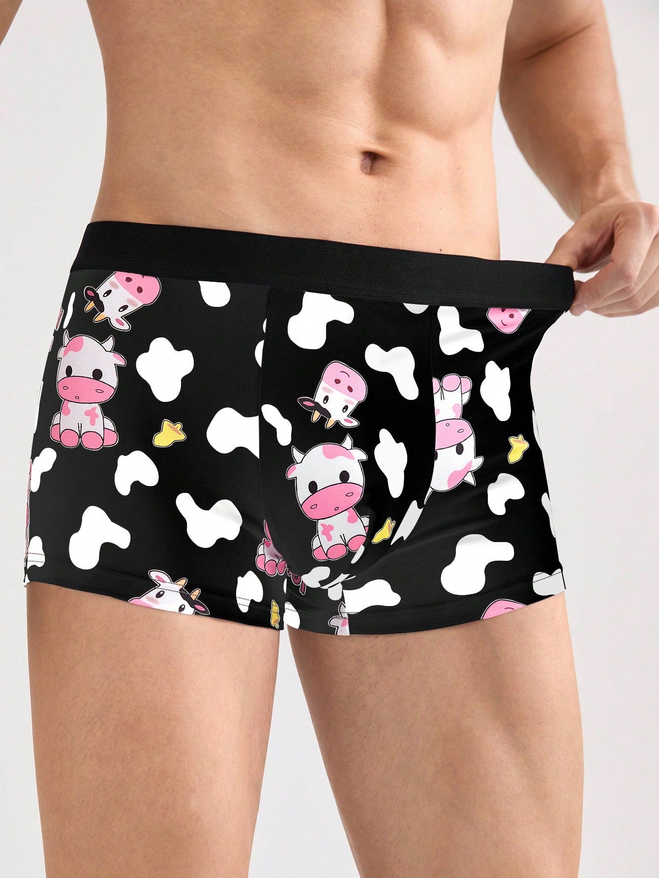Men's Cartoon Print Boxer Briefs