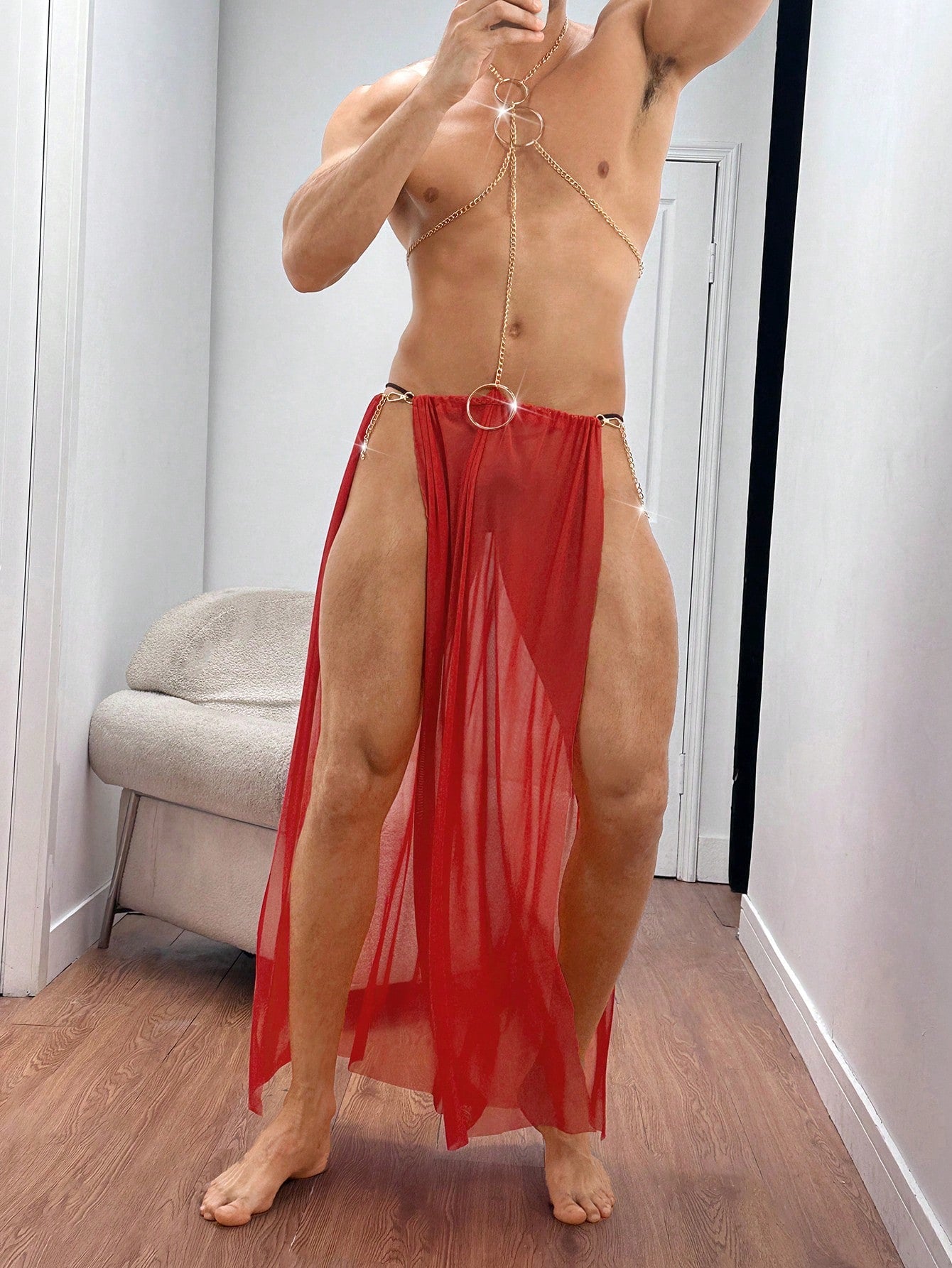 Men’s Solid Color Short With Small Accent Detail Neutral Design For Daily Wear