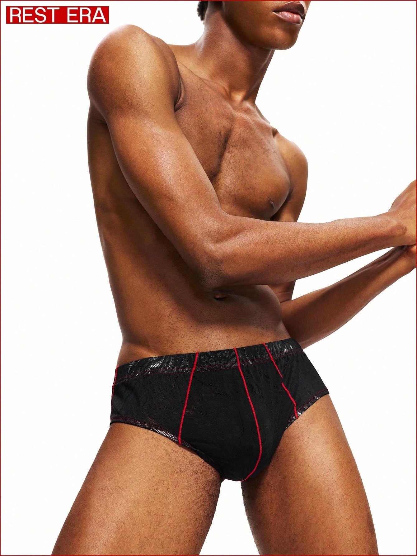 Mesh Jacquard Briefs For Men