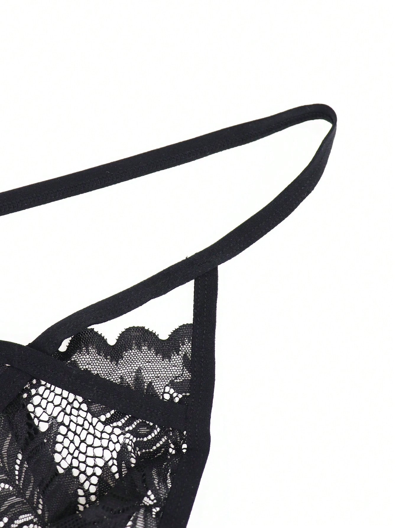 1pc Men’s Lace Trim Short, Breathable Fabric, Lightweight Material, Simple Daily Style