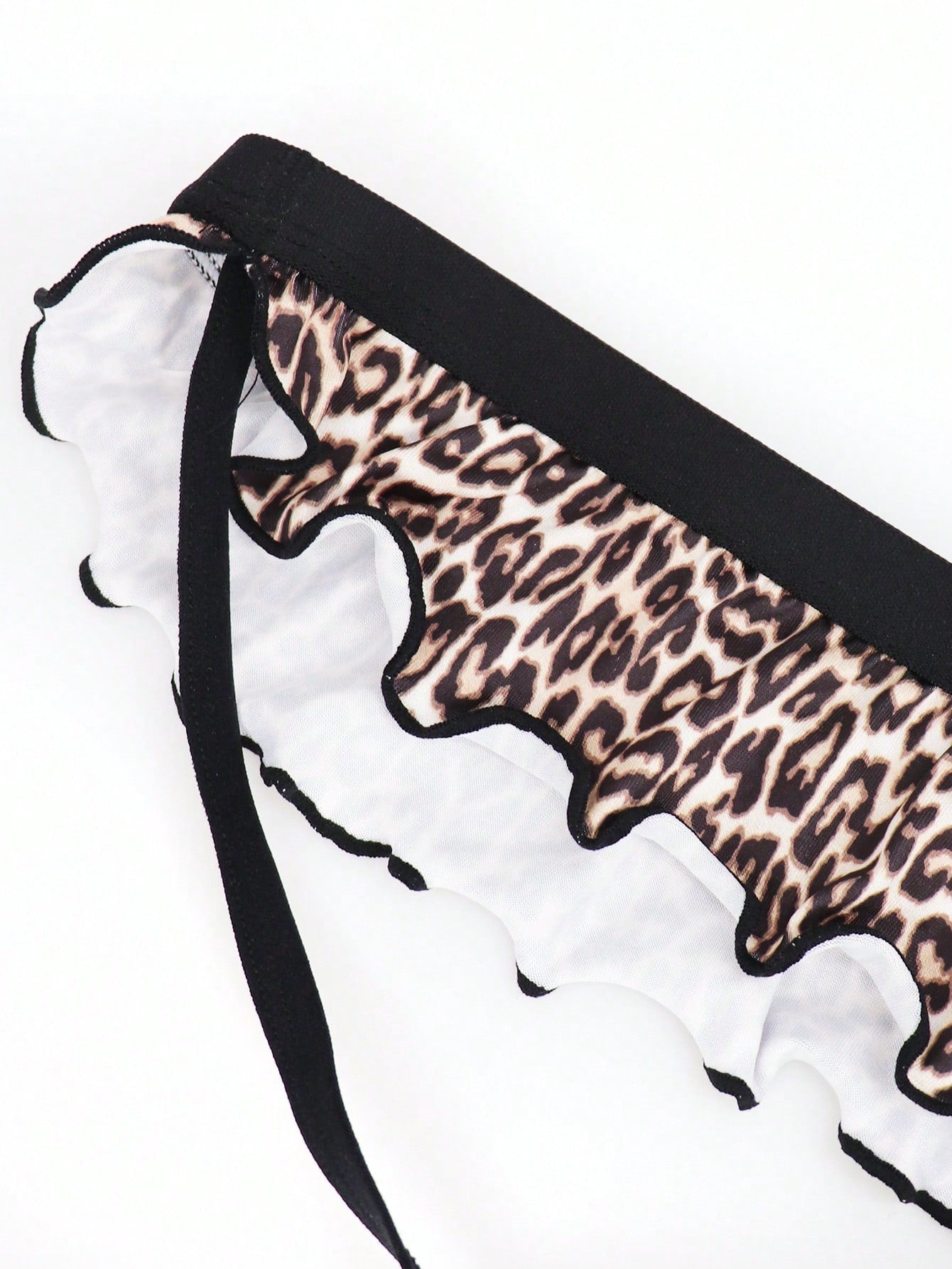 1pc Men’s Leopard Print Short, Low-Rise Style, Soft Fabric Texture, Simple Daily Wear