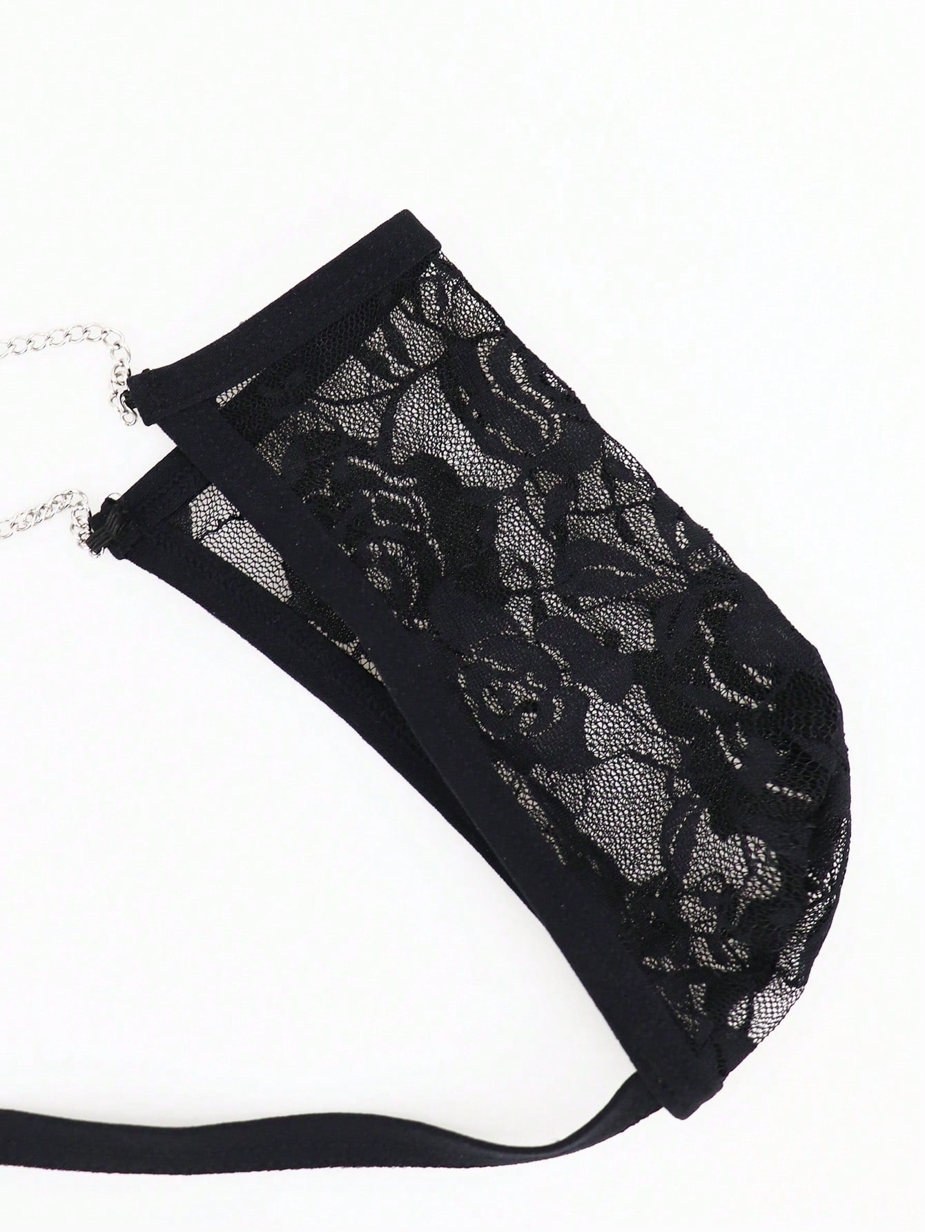 Men’s Rose Lace Waist Chain Short, Lightweight Material, Decorative Detail Design