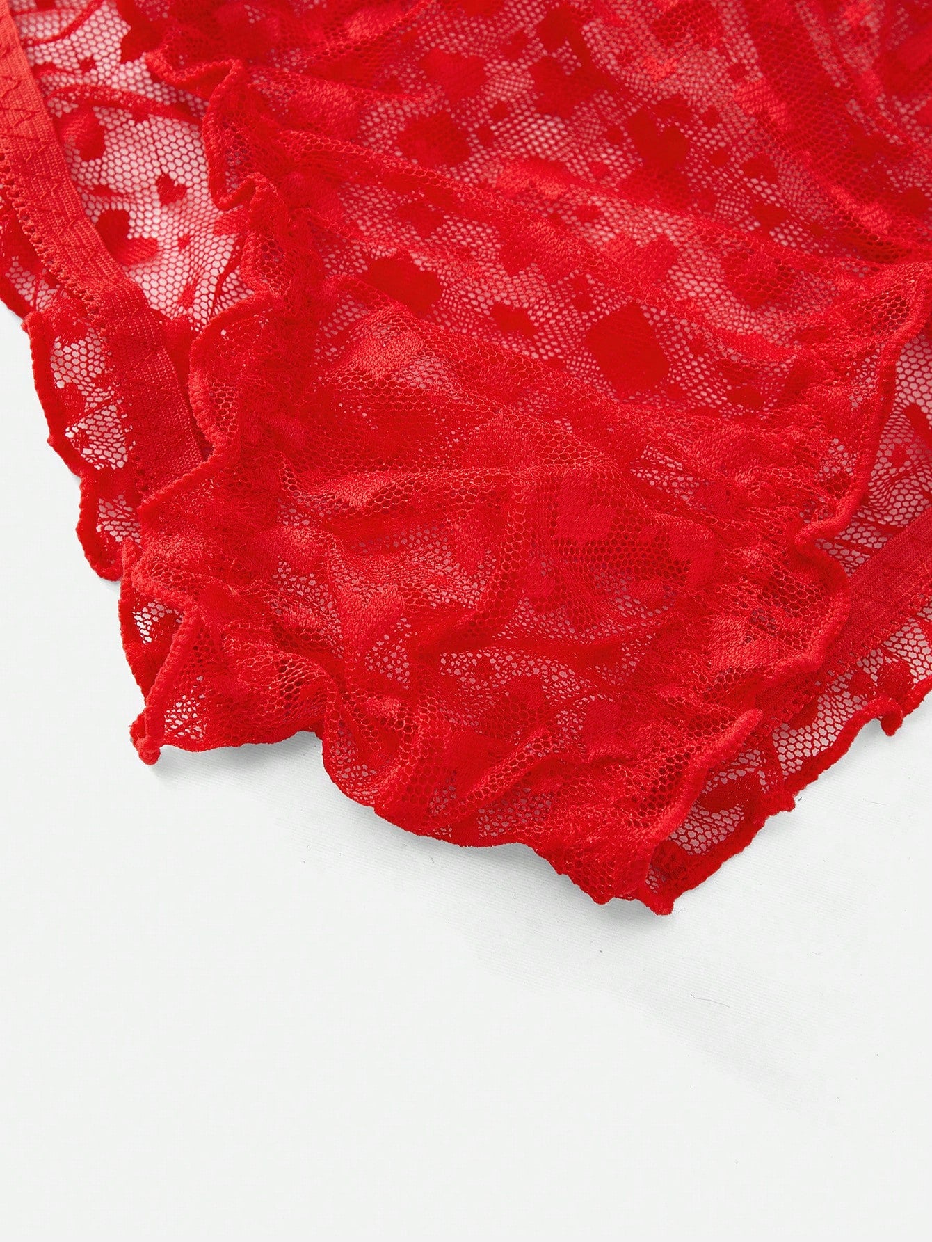 Men’s Short With Heart Pattern Mesh Fabric, Lightweight Design, For Casual Styling