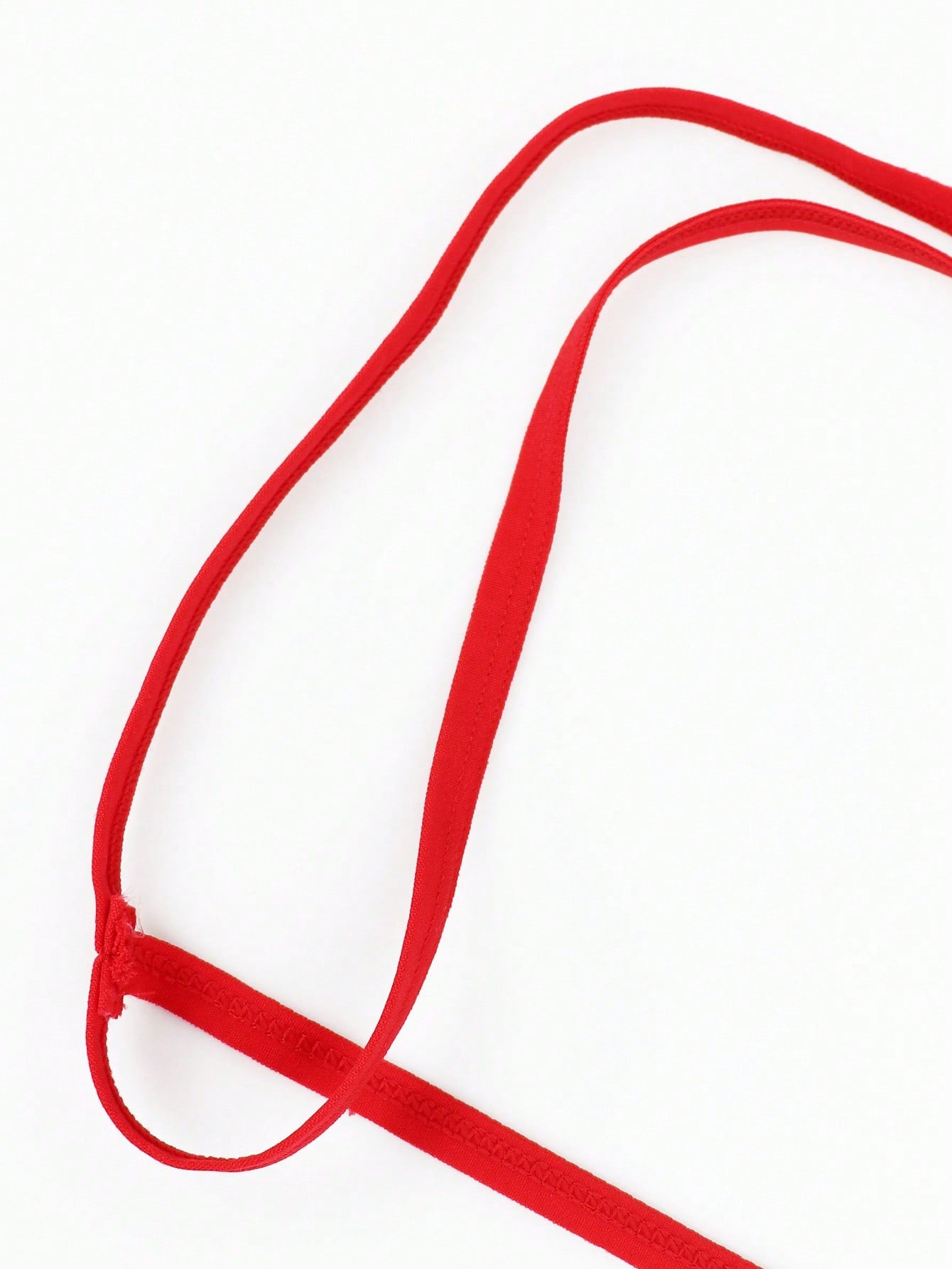 1pc Men’s Red Short with Decorative Trim Detail, Lightweight Material, Simple Design