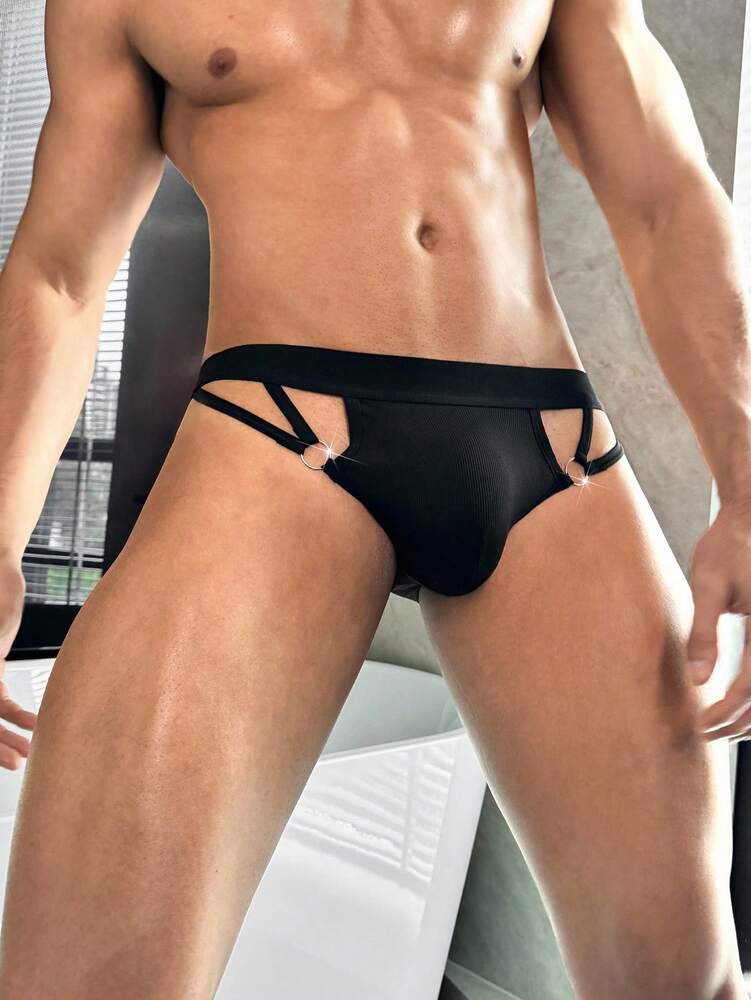 Men’s shorts with Ring Detail, Detail Design, Stretch Fabric, For Daily Styling