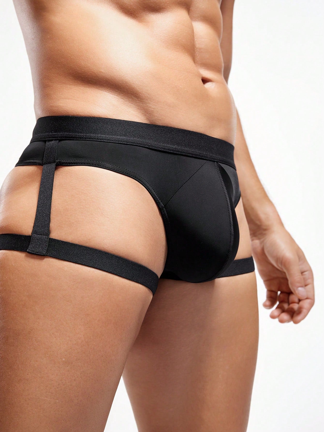 Men's Solid Color Tie-Up Band Briefs Underwear