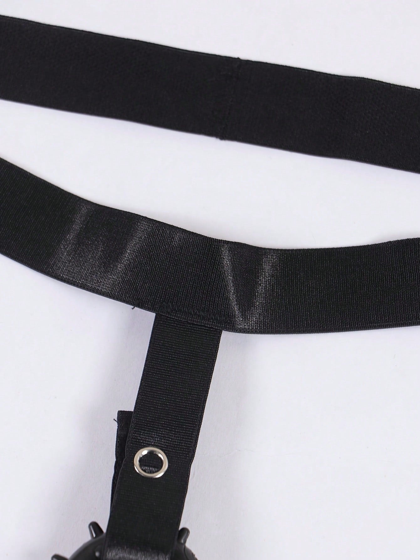 Men's Black Solid Color Jockstrap Underwear