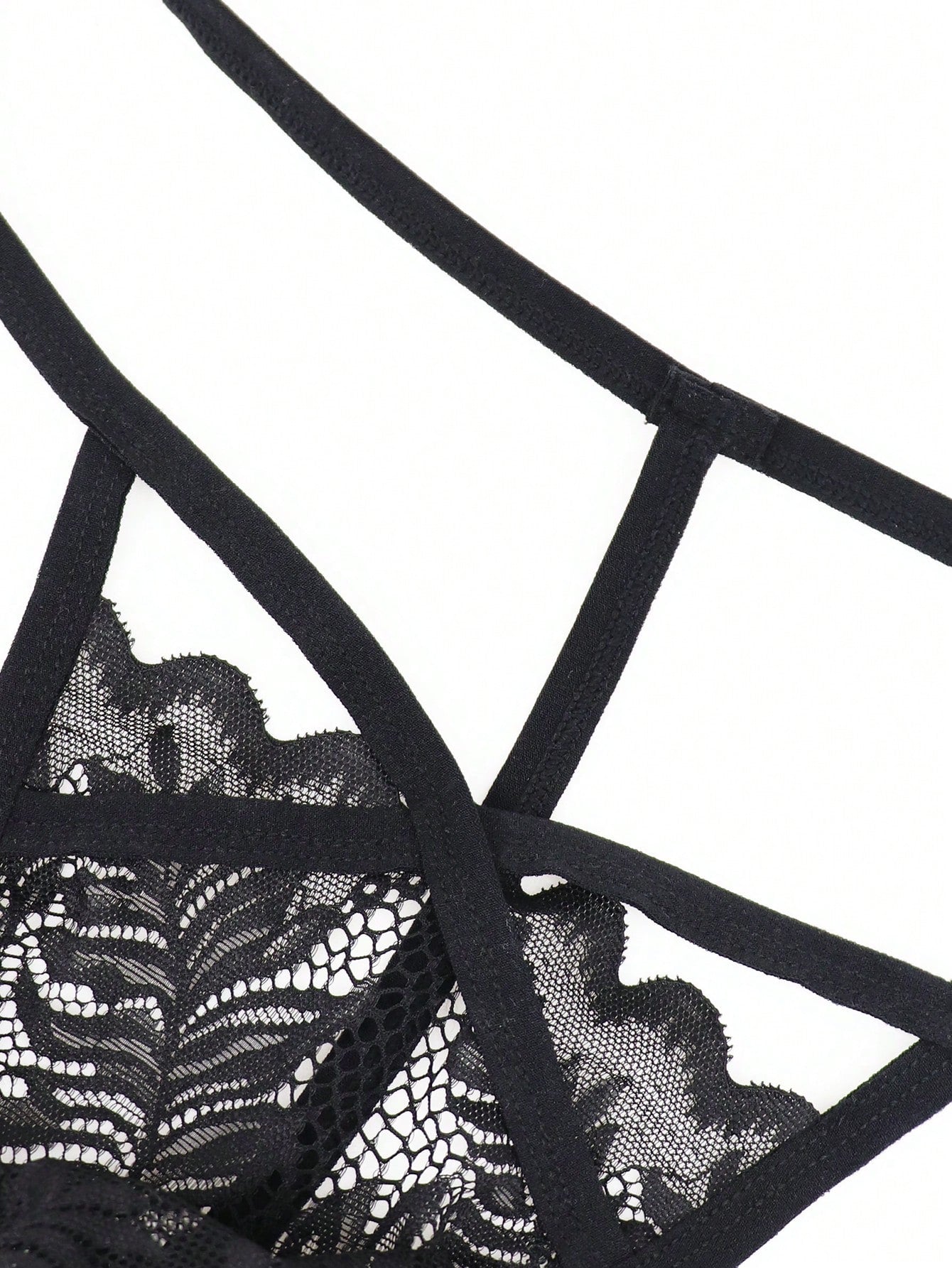 1pc Men’s Lace Trim Short, Breathable Fabric, Lightweight Material, Simple Daily Style