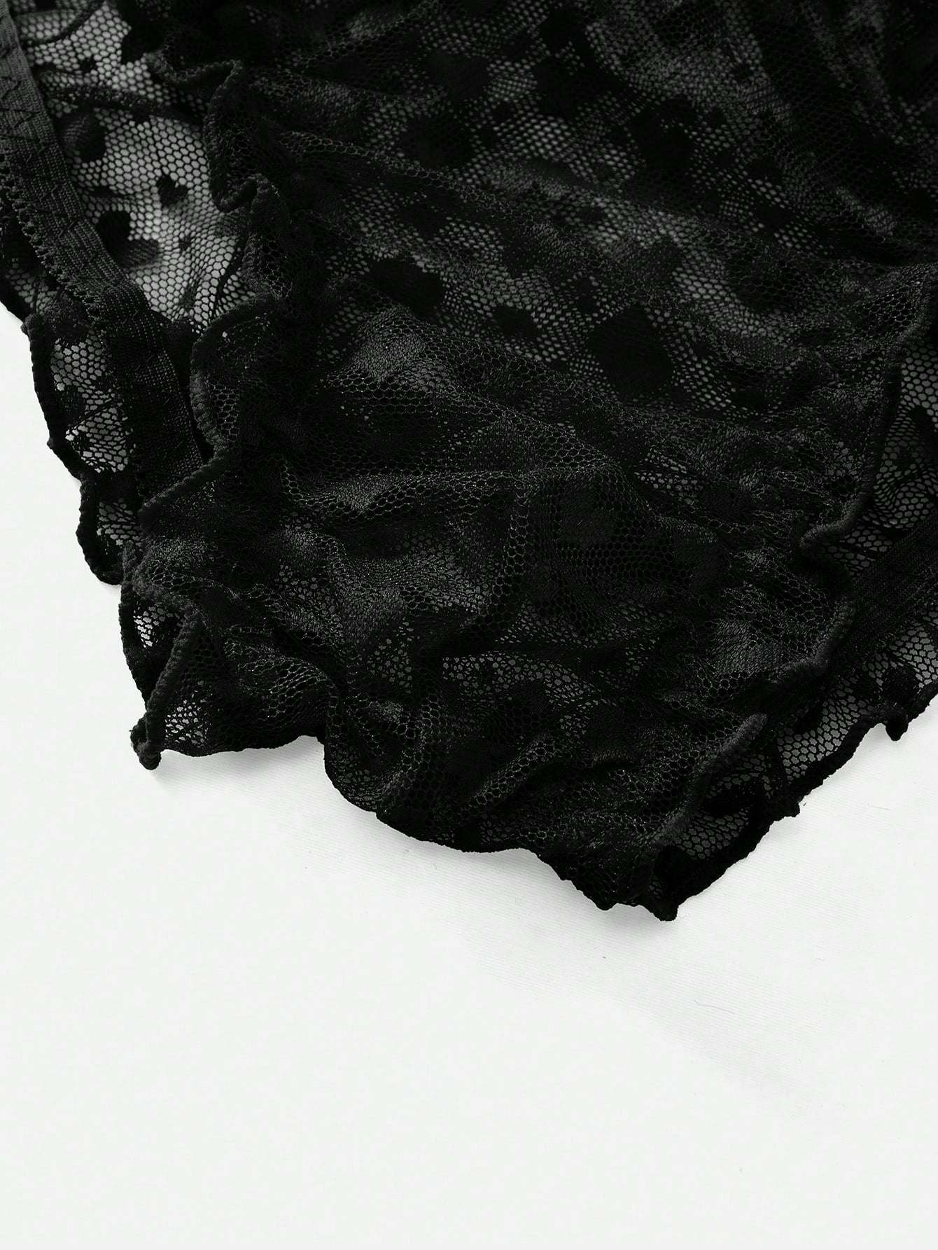 Men’s Heart Pattern Mesh Fabric Short, Lightweight Texture, Simple Design, For Daily Wear