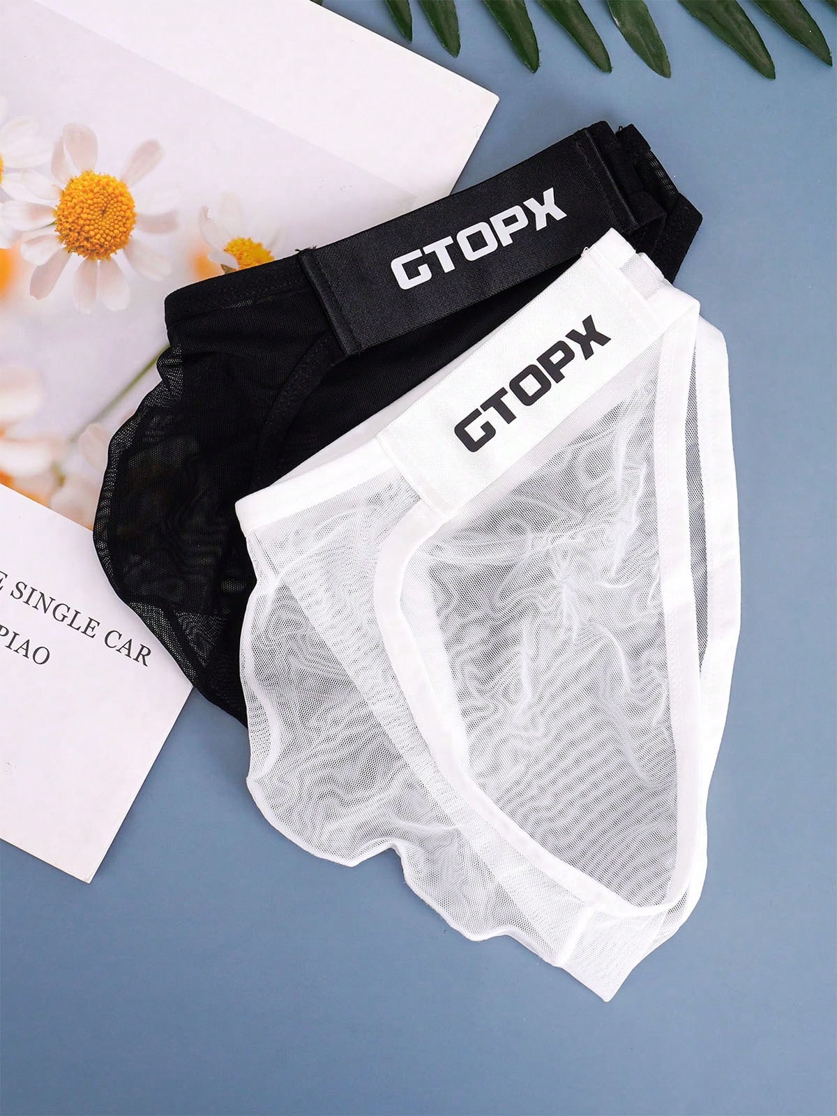 Breathable Mesh Low Rise Bikini Briefs For Men