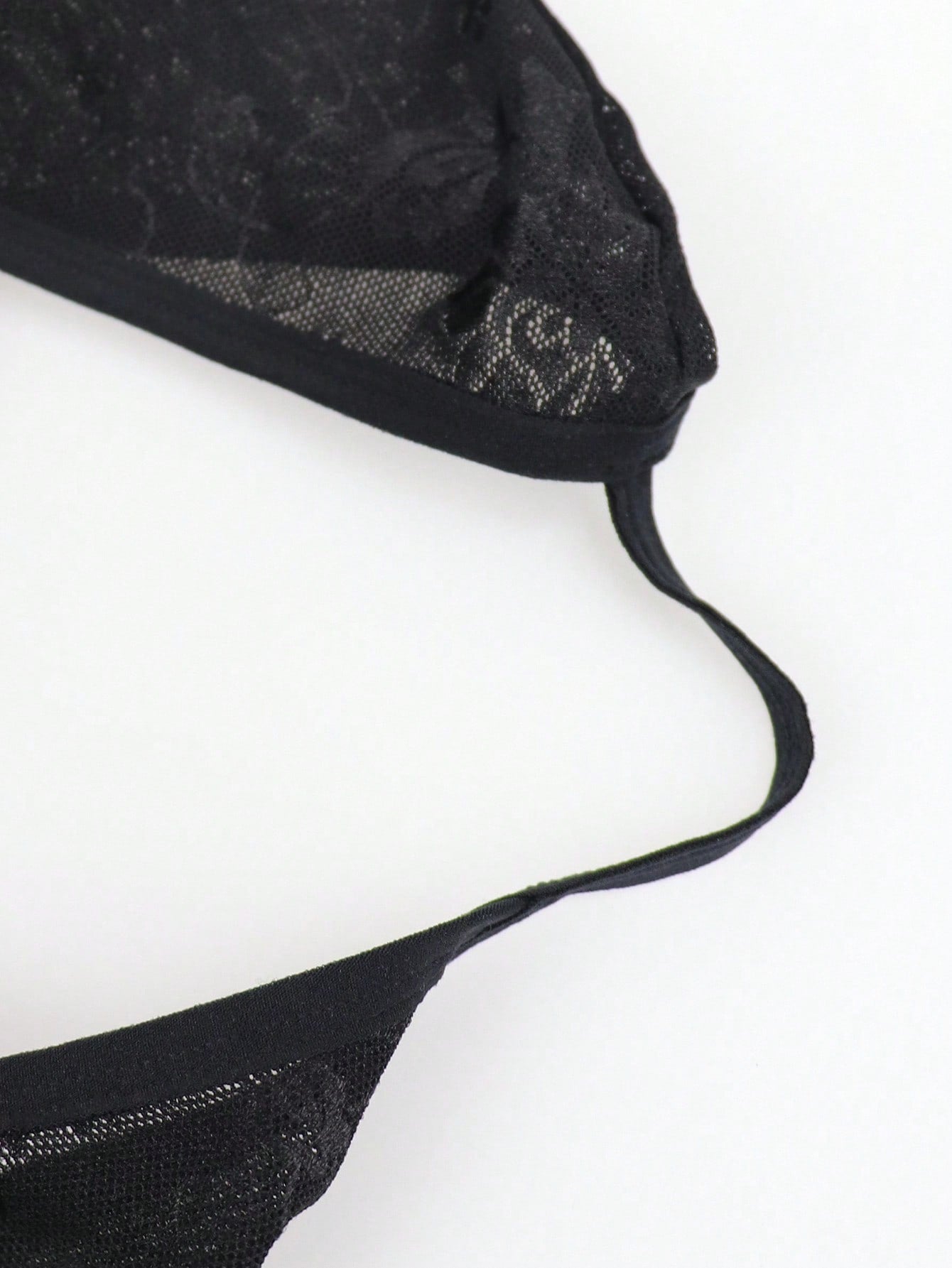 Men’s Solid Color Mesh Fabric Short With Hollow Pattern Detail, Breathable Structure, For Everyday Use