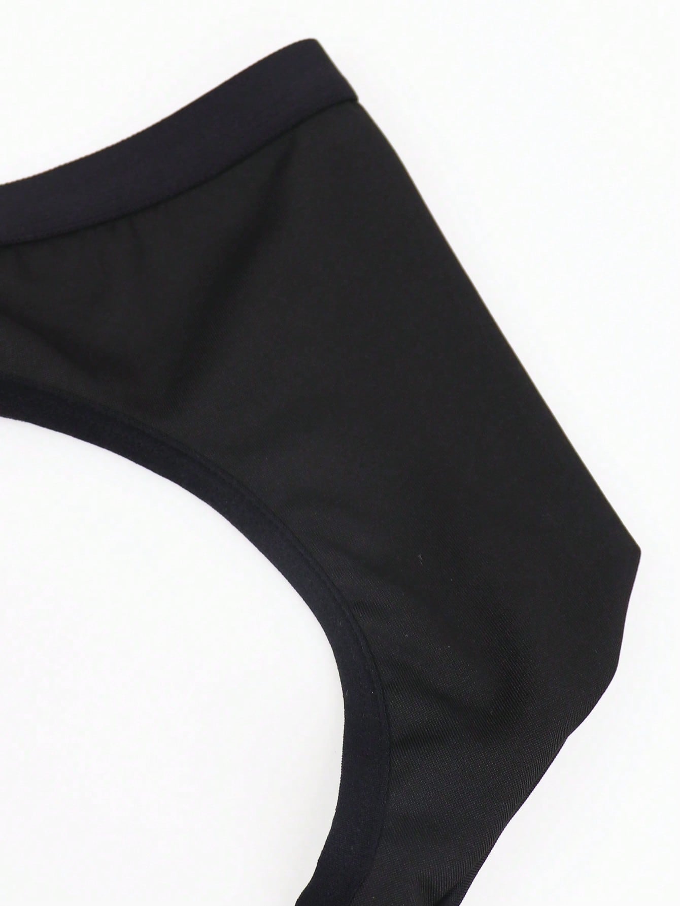 Men’s Black Short with Rose Lace Patchwork, Lightweight Material, Clean Style