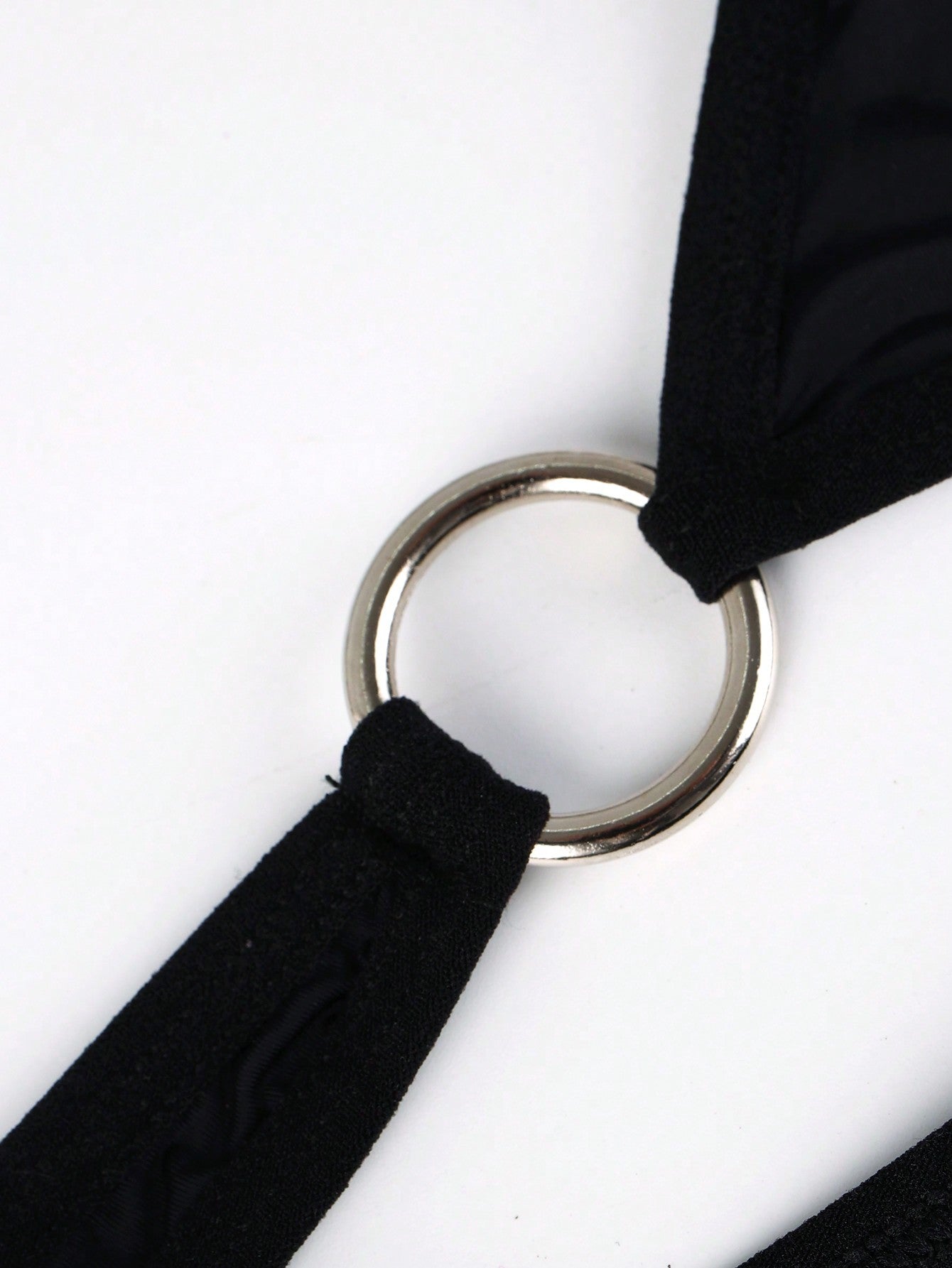 Solid Color Thong With Circular Charm Decoration For Men