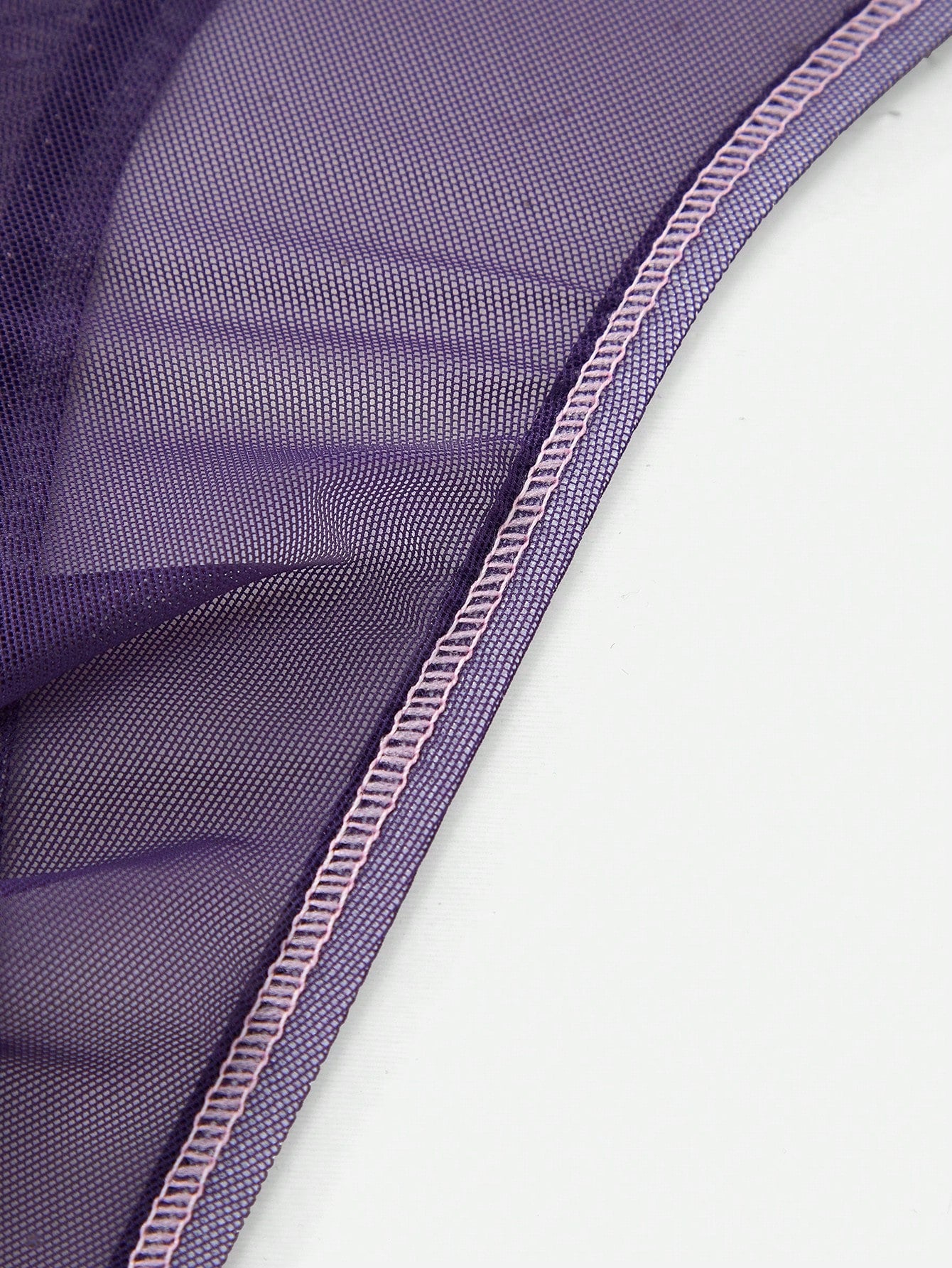 1pc Men’s Ultra-Thin Mesh Fabric Short, Purple Color, Minimal Design, For Daily Use