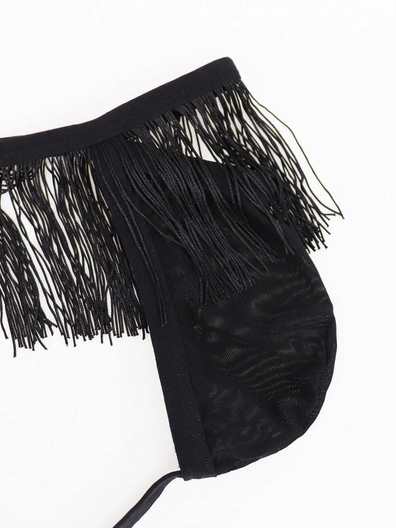 Mesh Hollow Out Waist Tanga Briefs For Men