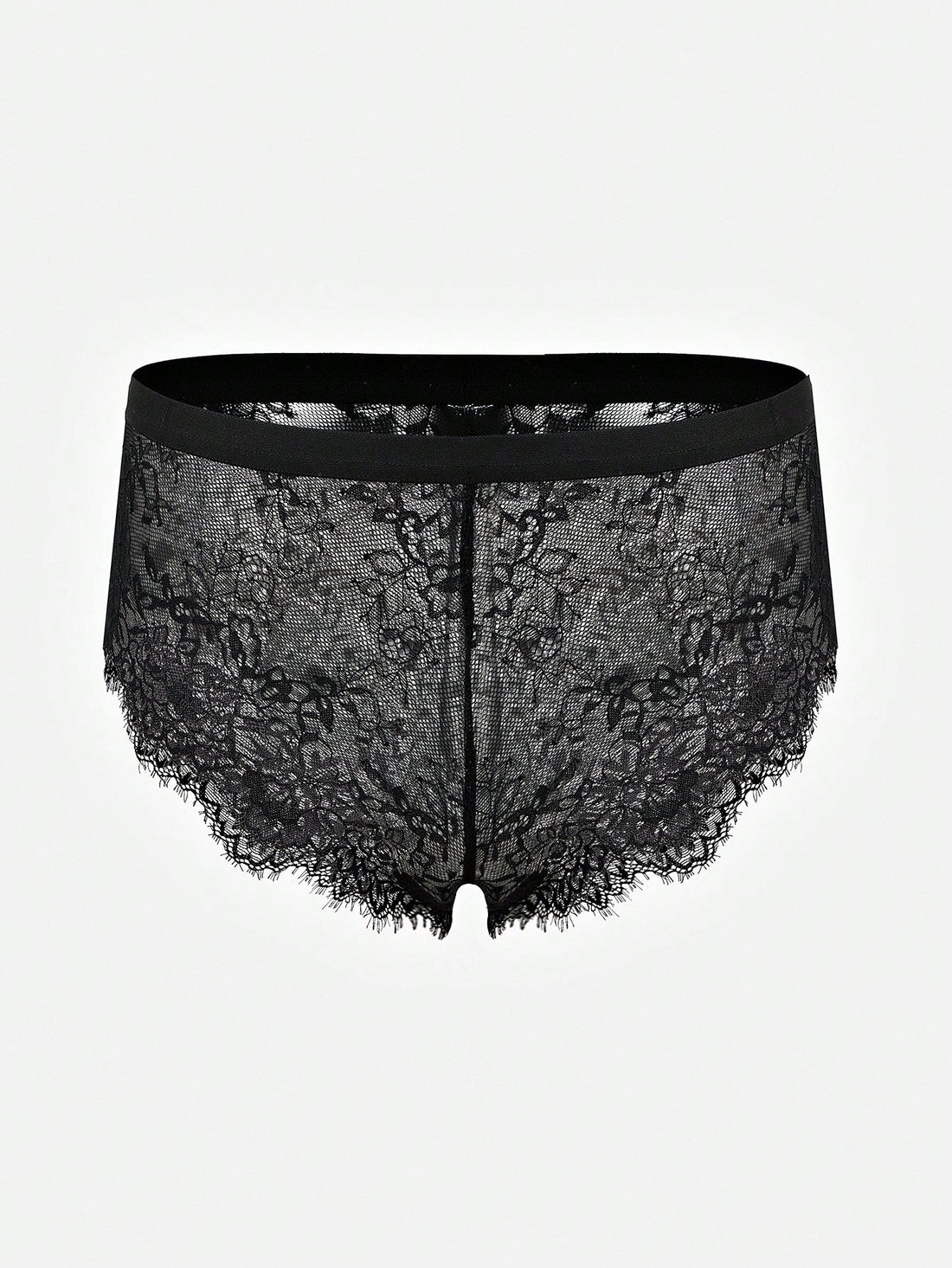 Men’s Black Short With Elastic Waist Detail, Textured Knit Fabric, Simple Design, For Daily Wear