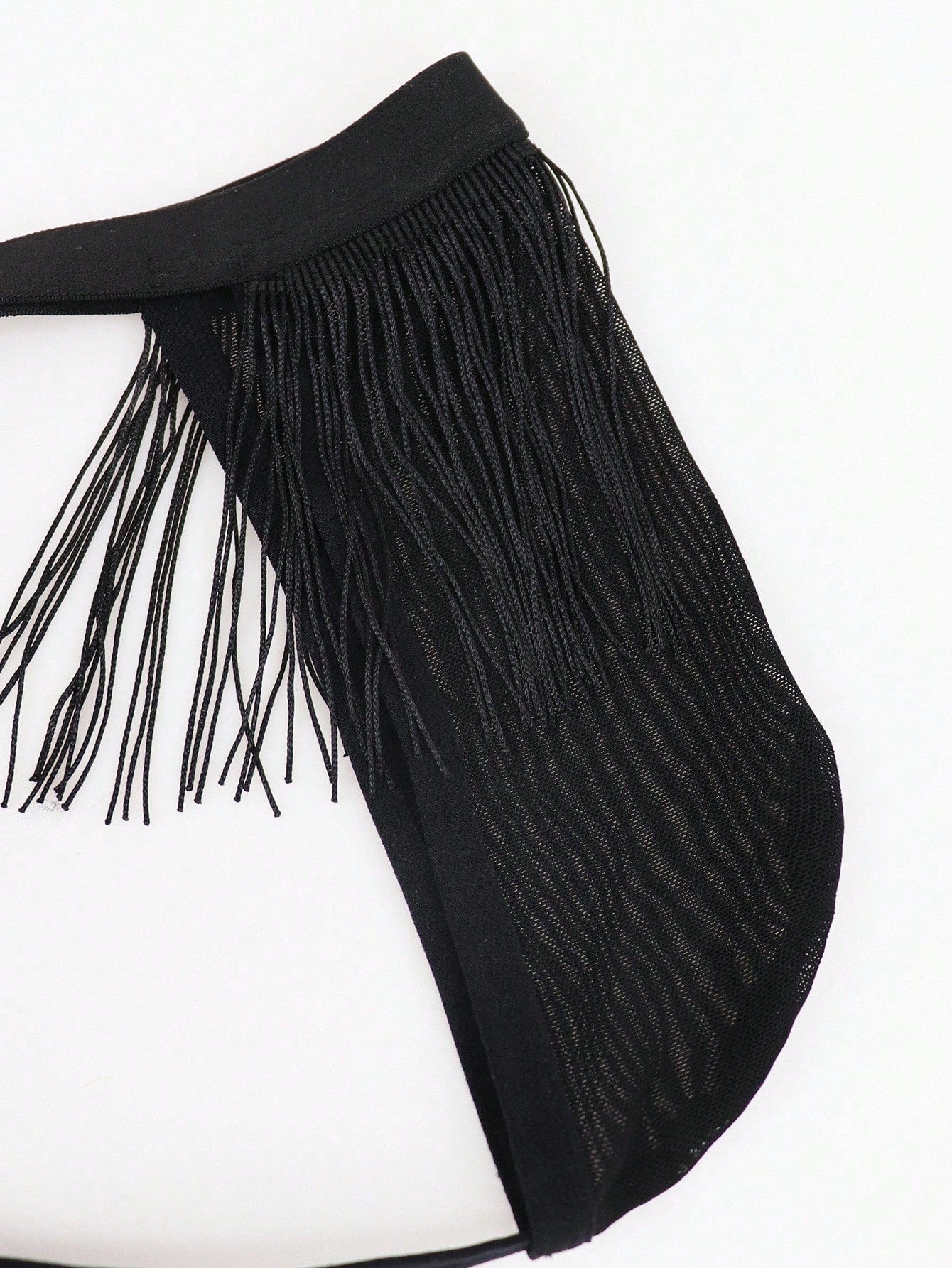 Men’s Solid Color Short with Fringe Detail, Lightweight Material, Simple Fashion Style