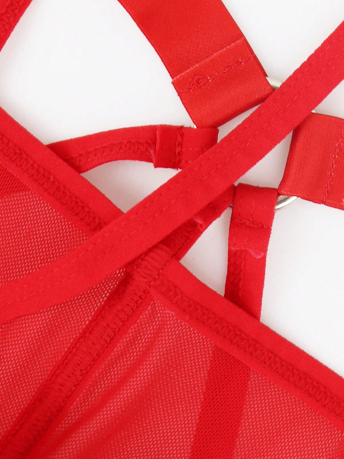 Men’s Red Mesh Short, Lightweight Fabric, Simple and Clean Design