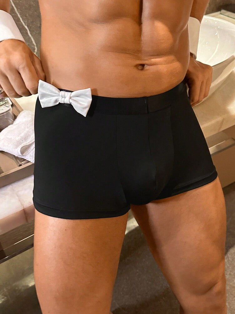 Men’s 3 Piece Costume Accessory Set with Bow, Collar, and Cuffs, Decorative Design, For General Occasions