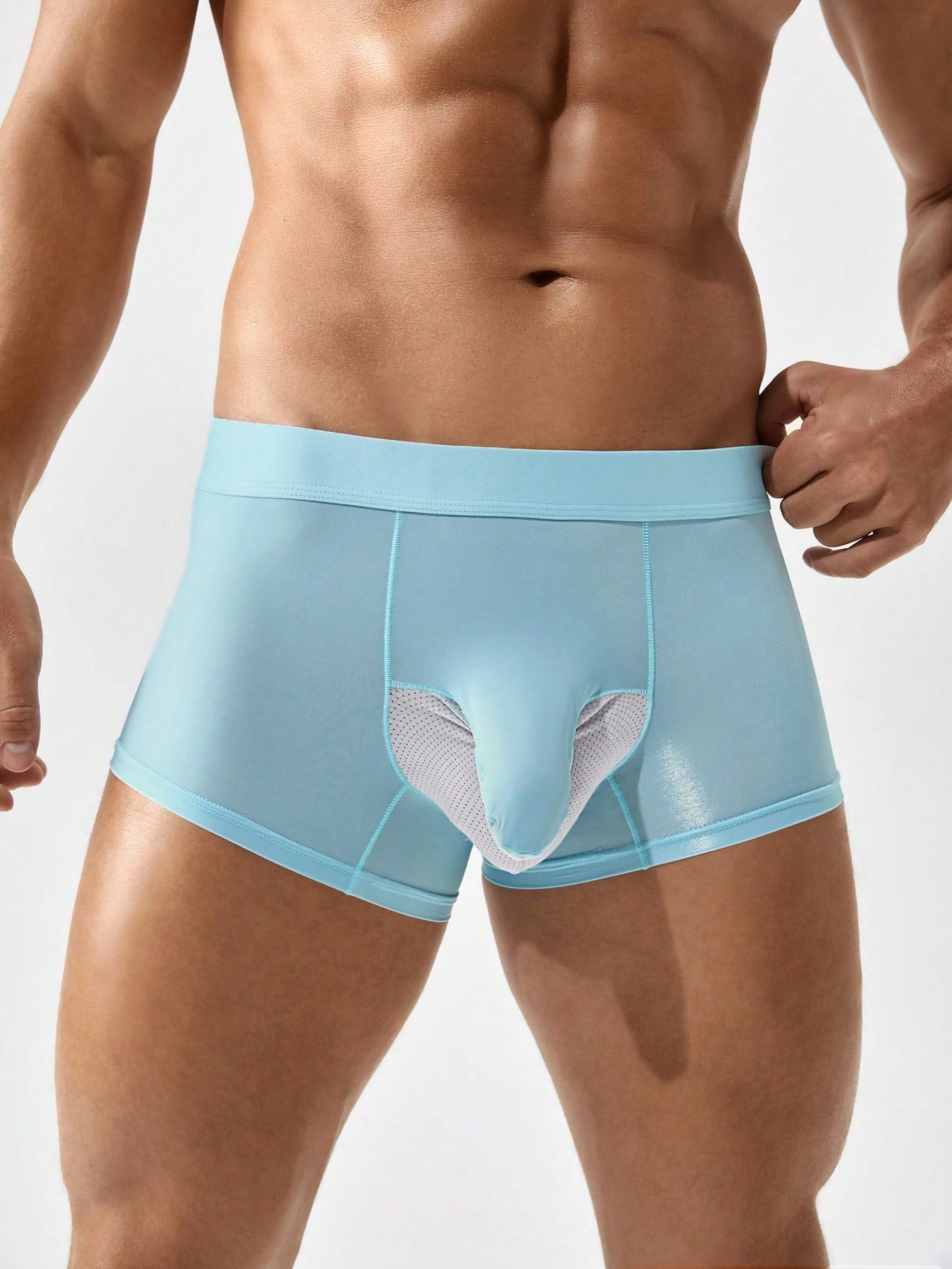 Mesh Splicing Sexy Underwear For Men