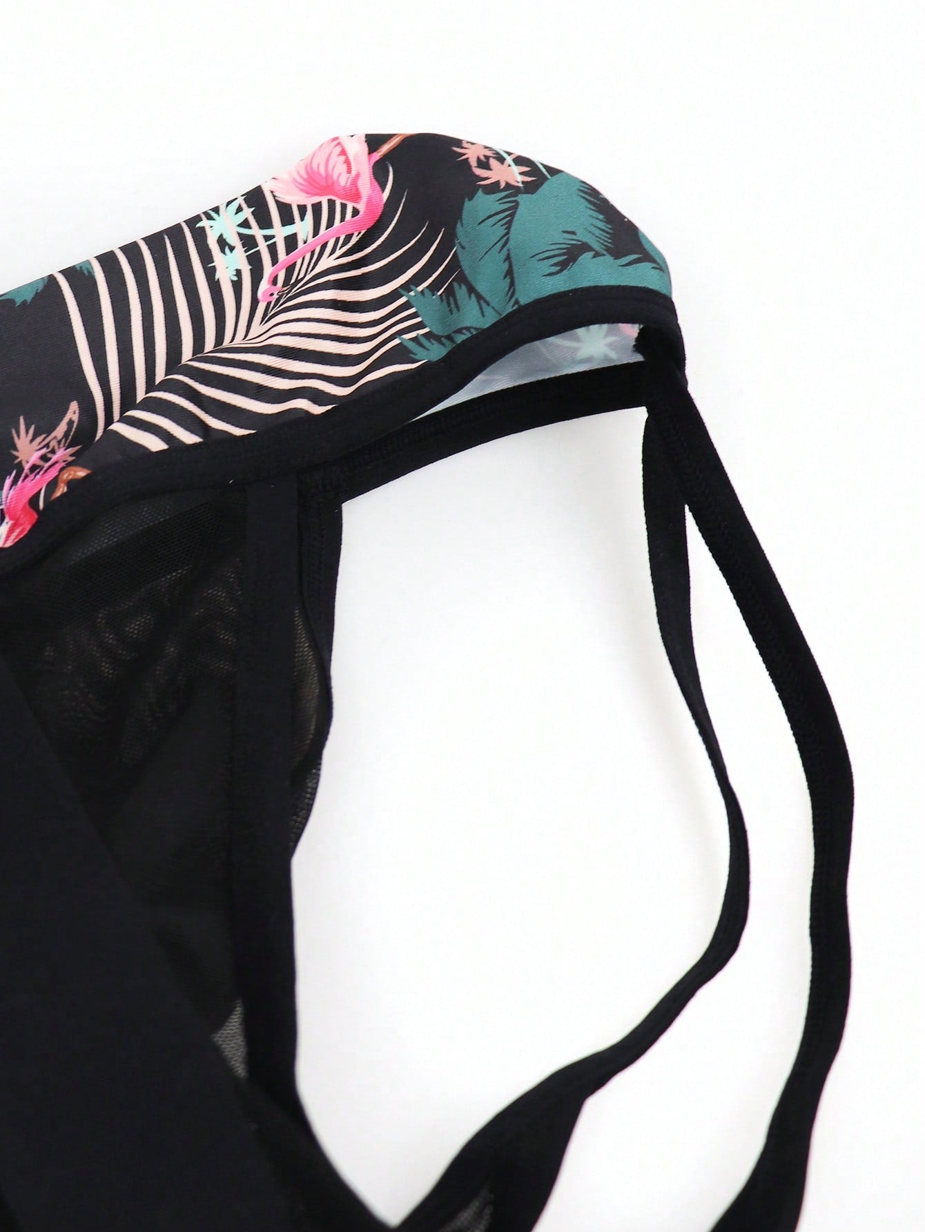 1pc Men’s Mesh One-Piece Garment, Fabric Design, Lightweight Material