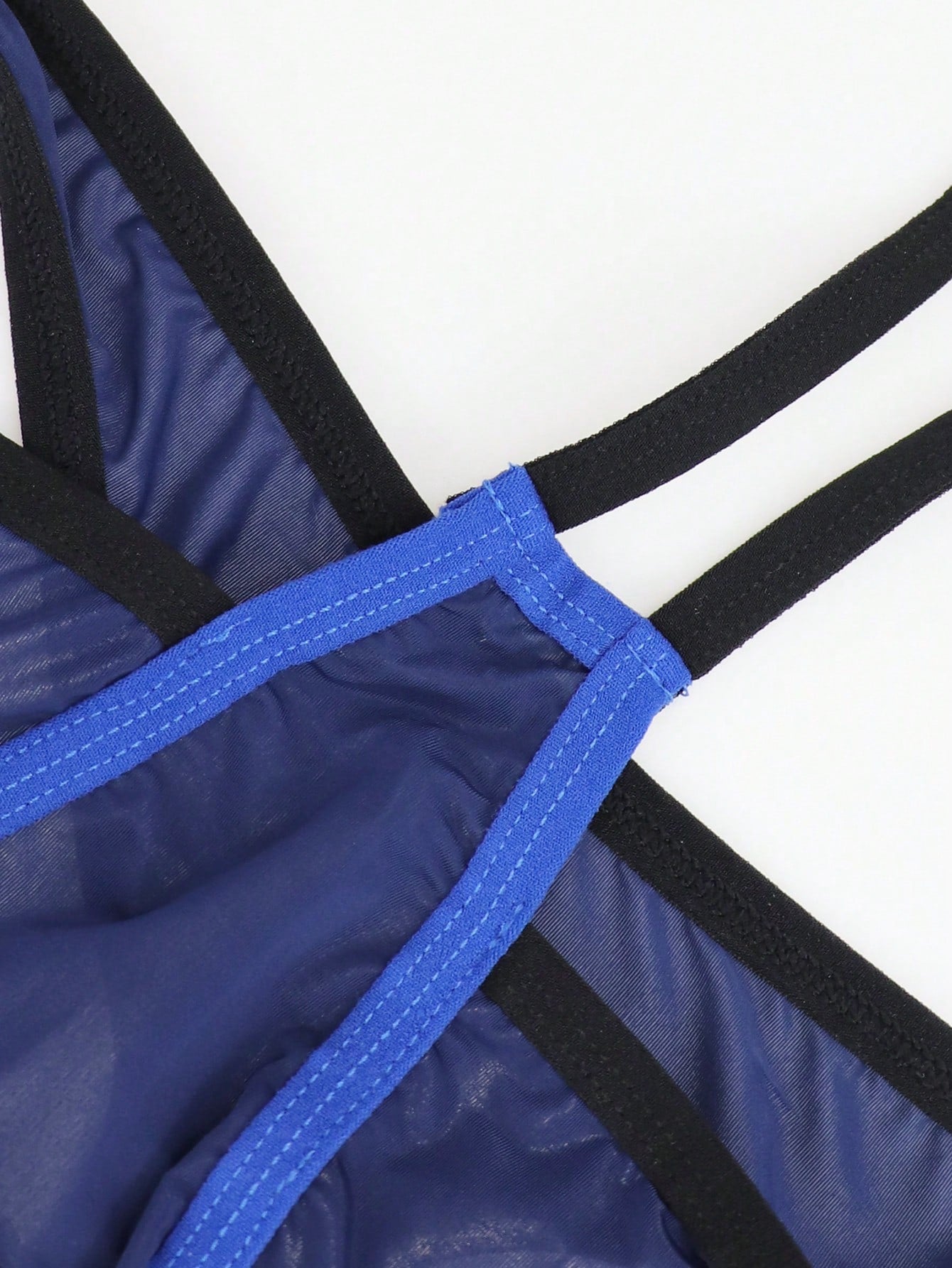 1pc Men’s Mesh Sling Style Short, Lightweight Material, Minimal Design