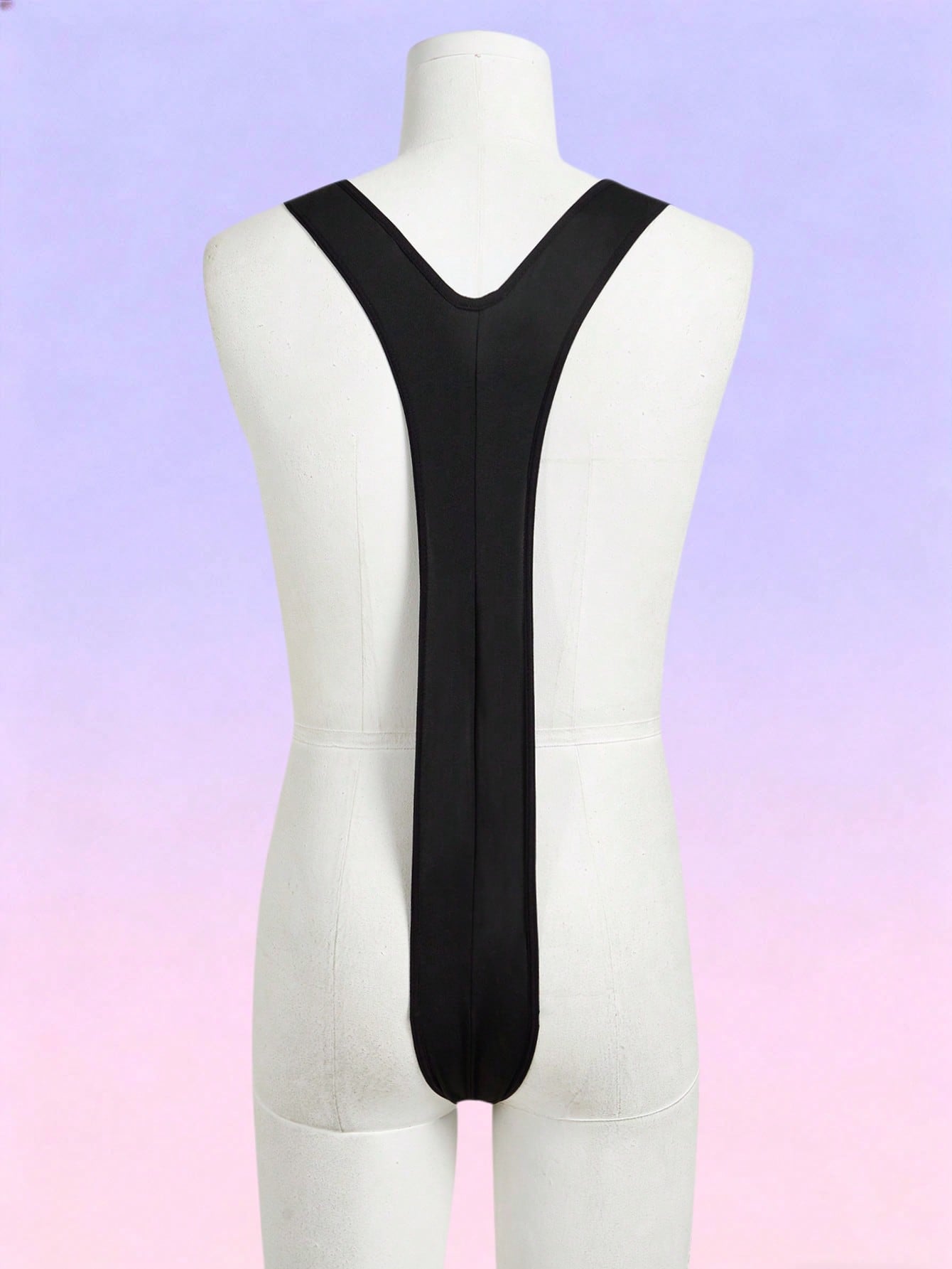 Solid Color Sleeveless Deep V Neck Backless Jumpsuit For Men