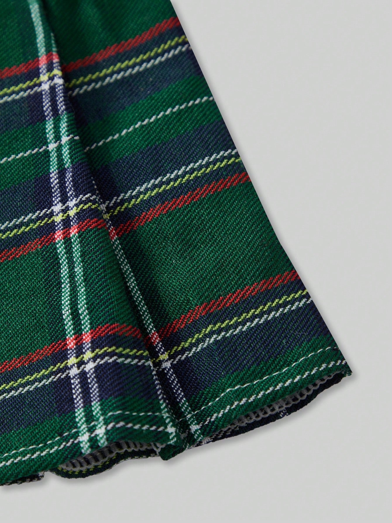 Plaid Christmas Booty Shorts Skirt Costume For Men