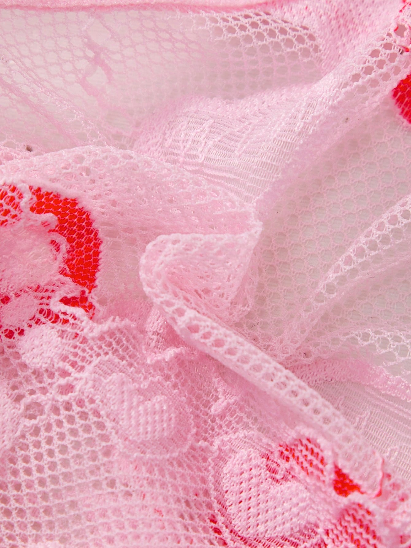 Men’s Red Print Short With Lip And Heart Pattern For Everyday Styling