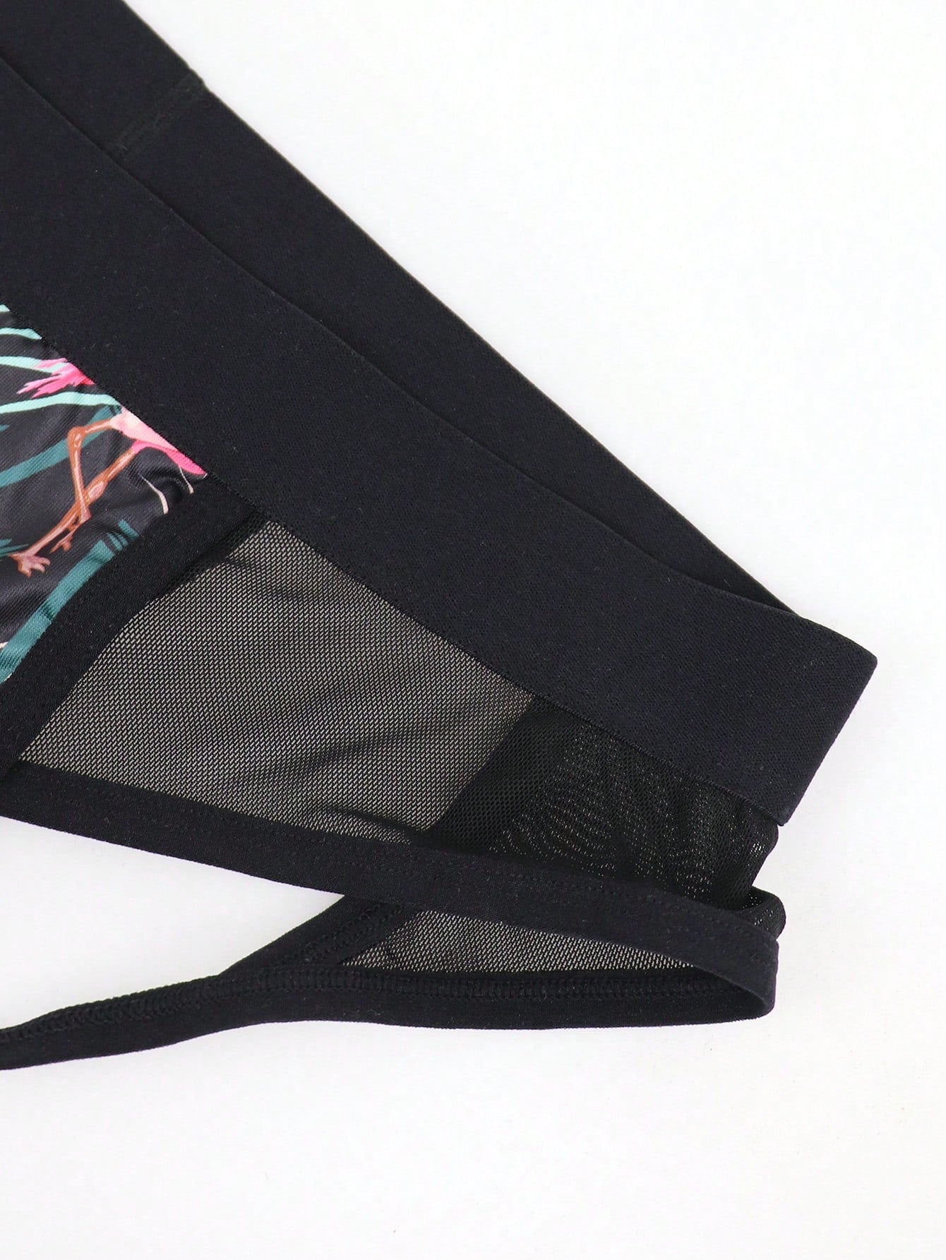 1pc Men’s Mesh One-Piece Garment, Fabric Design, Lightweight Material