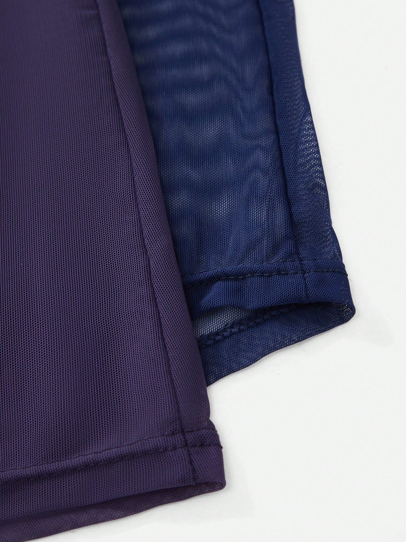 2pcs Mesh Short Set, Lightweight Fabric, Simple Style for Daily Rotation