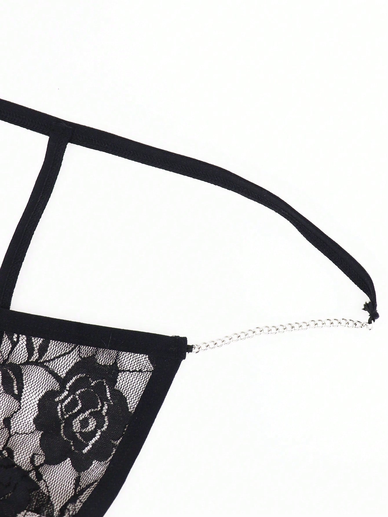 Men’s Rose Lace Waist Chain Short, Lightweight Material, Decorative Detail Design