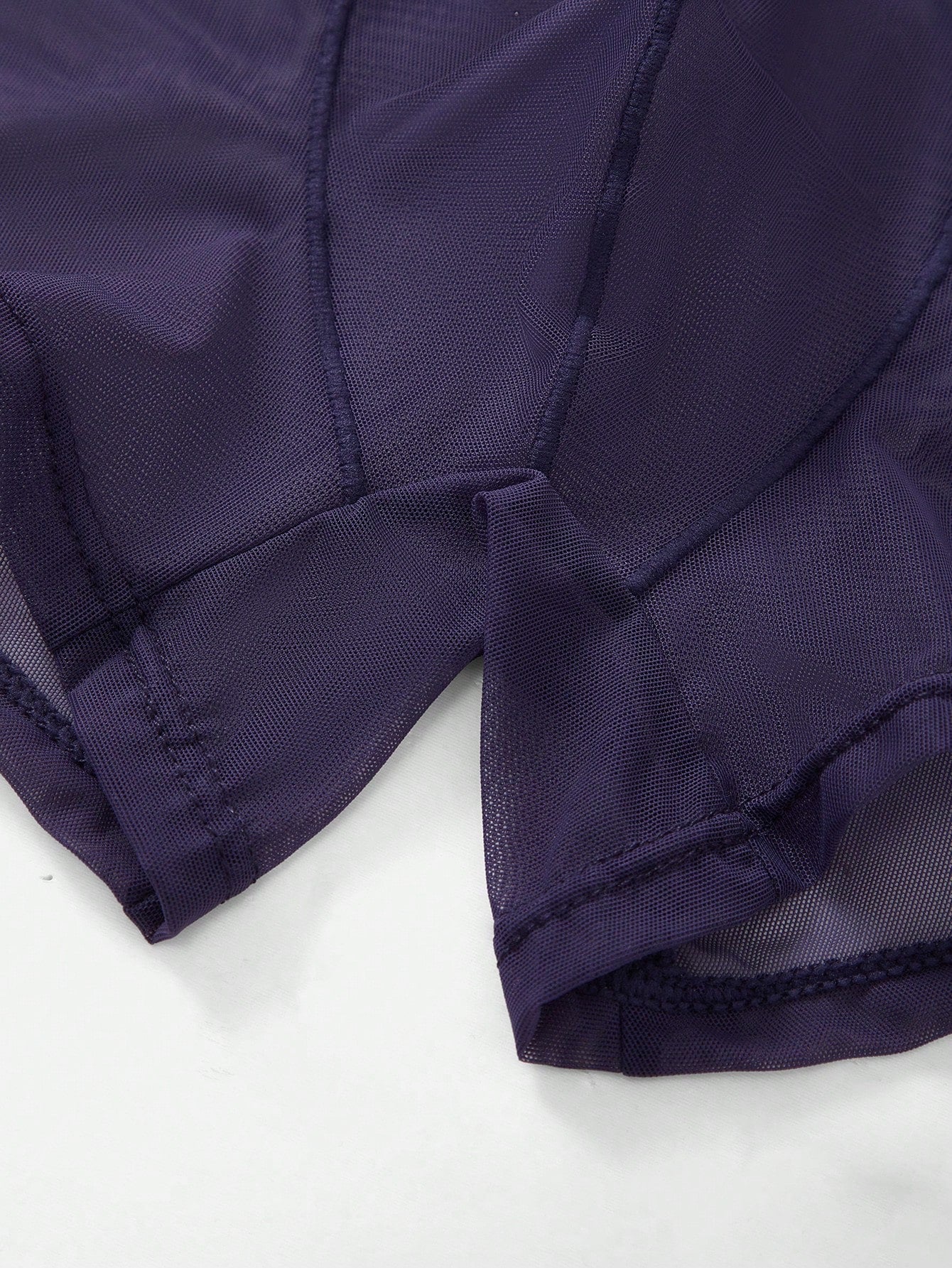 2pcs Mesh Short Set, Lightweight Fabric, Simple Style for Daily Rotation